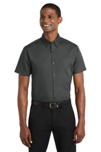 Port Authority?? Short Sleeve Carefree Poplin Shirt. W101