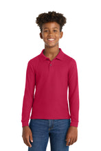 Port Authority?? Youth Long Sleeve Silk Touchƒ?› Polo.  Y500LS