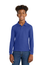 Port Authority?? Youth Long Sleeve Silk Touchƒ?› Polo.  Y500LS