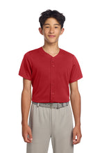 Sport-Tek?? Youth PosiCharge?? Tough Mesh Full-Button Jersey YST220