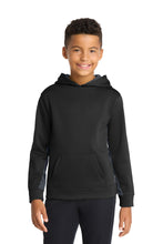 Sport-Tek?? Youth Sport-Wick?? CamoHex Fleece Colorblock Hooded Pullover.  YST239