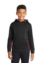 Sport-Tek?? Youth Sport-Wick?? CamoHex Fleece Colorblock Hooded Pullover.  YST239