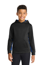 Sport-Tek?? Youth Sport-Wick?? CamoHex Fleece Colorblock Hooded Pullover.  YST239