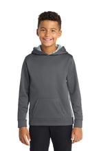 Sport-Tek?? Youth Sport-Wick?? CamoHex Fleece Colorblock Hooded Pullover.  YST239