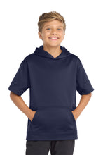 Sport-Tek ?? Youth Sport-Wick ?? Fleece Short Sleeve Hooded Pullover. YST251