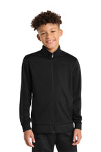 Sport-Tek ?? Youth Tricot Sleeve Stripe Track Jacket. YST94