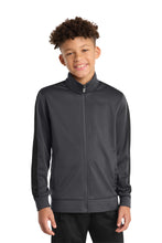 Sport-Tek ?? Youth Tricot Sleeve Stripe Track Jacket. YST94