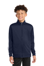 Sport-Tek ?? Youth Tricot Sleeve Stripe Track Jacket. YST94